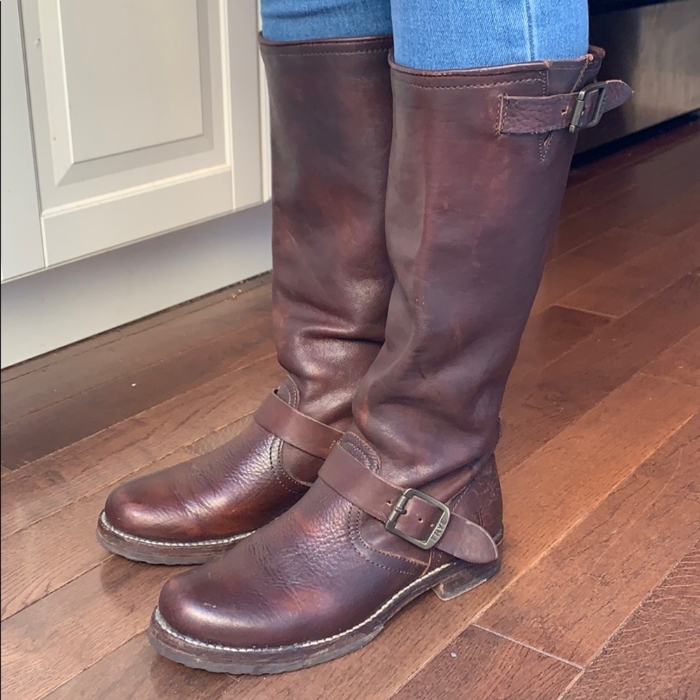 Leather FRYE tall boots